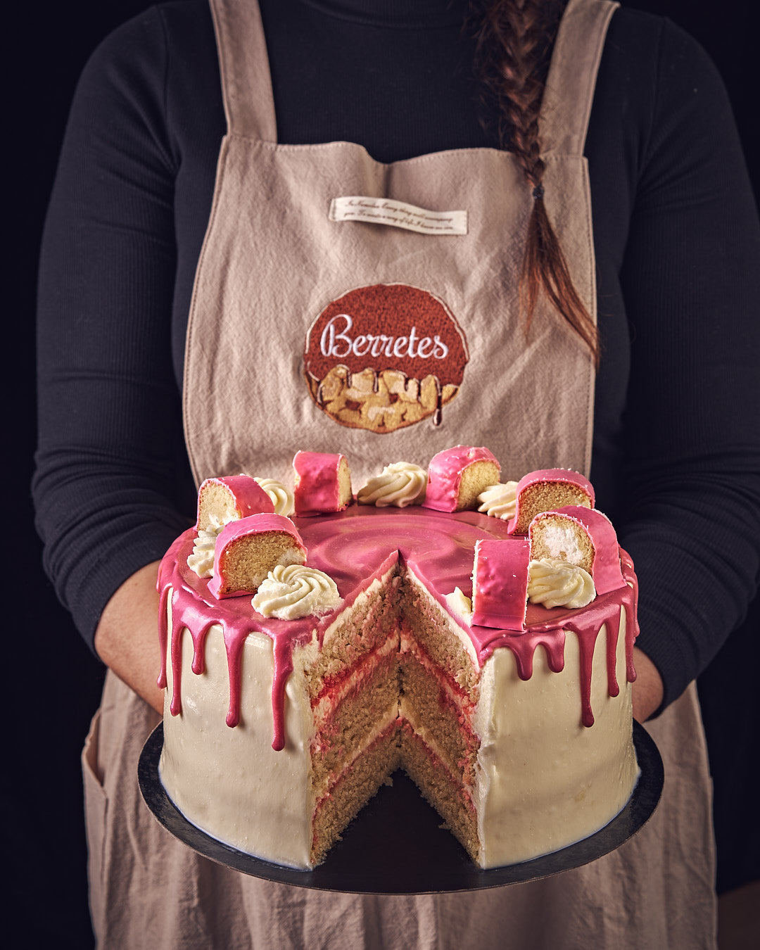 Tarta de cumpleaños rosa