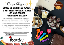 Cargar imagen en el visor de la galería, Cheque Regalo Curso Berretes Junior: 3 Recetas pensadas para los más peques

